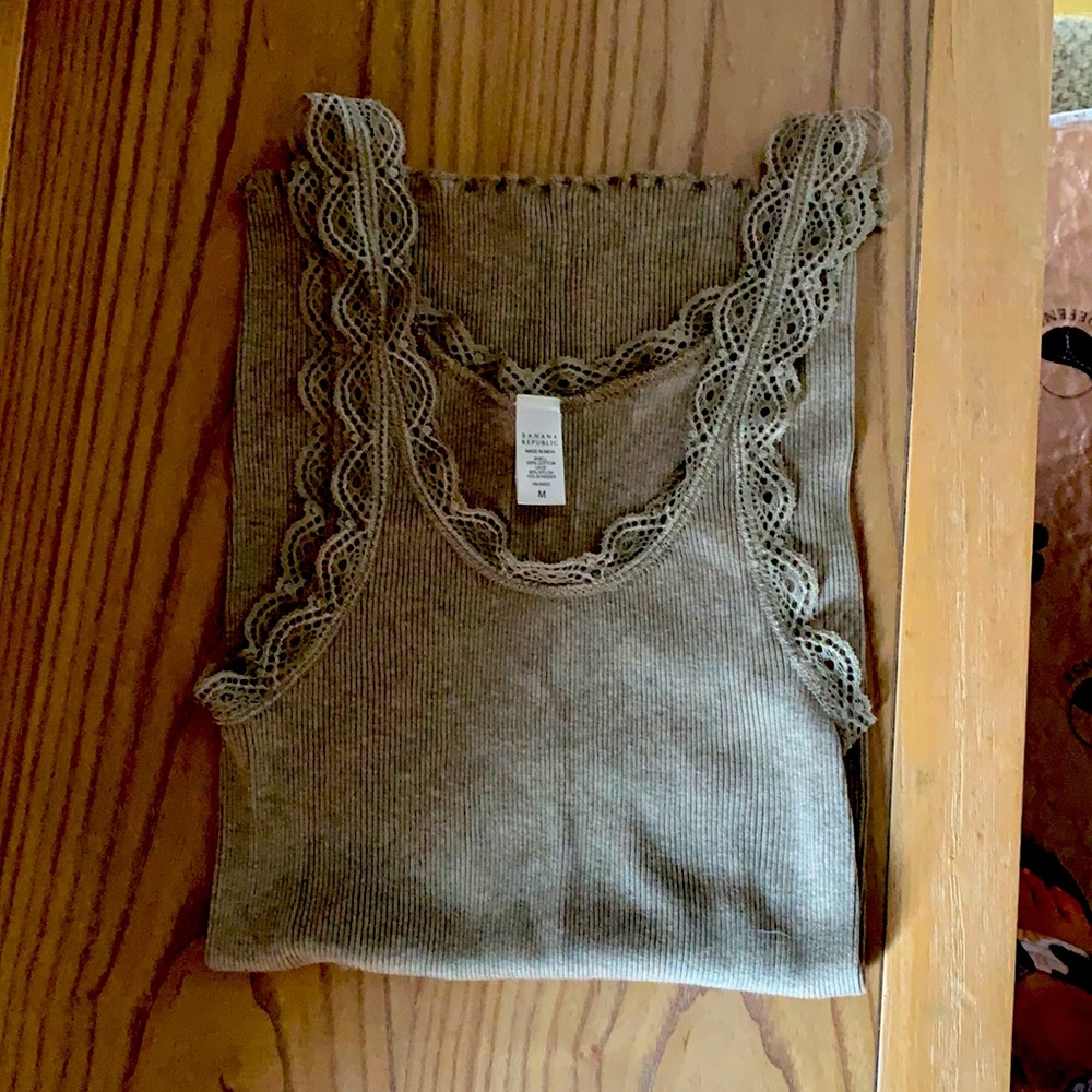 Banana Republic Lacy Sleeve Tank
